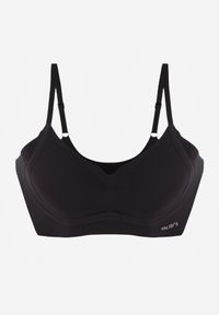 Born2be - Czarny Bezszwowy Biustonosz Bez Fiszbin z Elastycznego Materiału Edalith. Kolor: czarny. Materiał: materiał #3