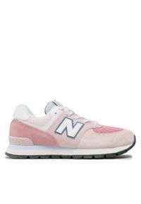 New Balance Sneakersy GC574DH2 Różowy. Kolor: różowy. Materiał: zamsz, skóra. Model: New Balance 574 #1
