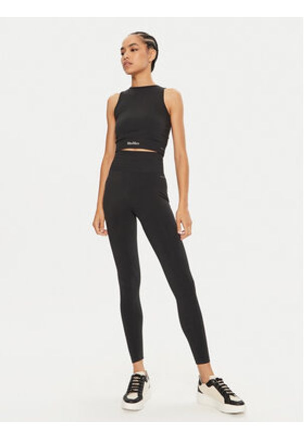 Max Mara Leisure Top Urago 2426366208 Czarny Slim Fit. Kolor: czarny. Materiał: syntetyk