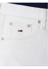 Tommy Jeans Spódnica jeansowa Claire DW0DW20125 Écru Regular Fit. Materiał: bawełna