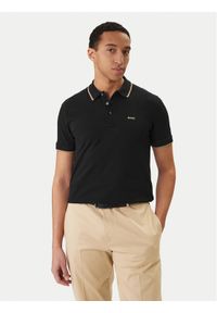 BOSS Polo Parlay 190 50494697 Czarny Regular Fit. Typ kołnierza: polo. Kolor: czarny. Materiał: bawełna #1