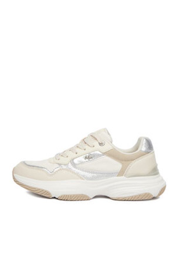 MEXX Sneakersy EO-MI001011661W Beżowy. Kolor: beżowy. Materiał: materiał