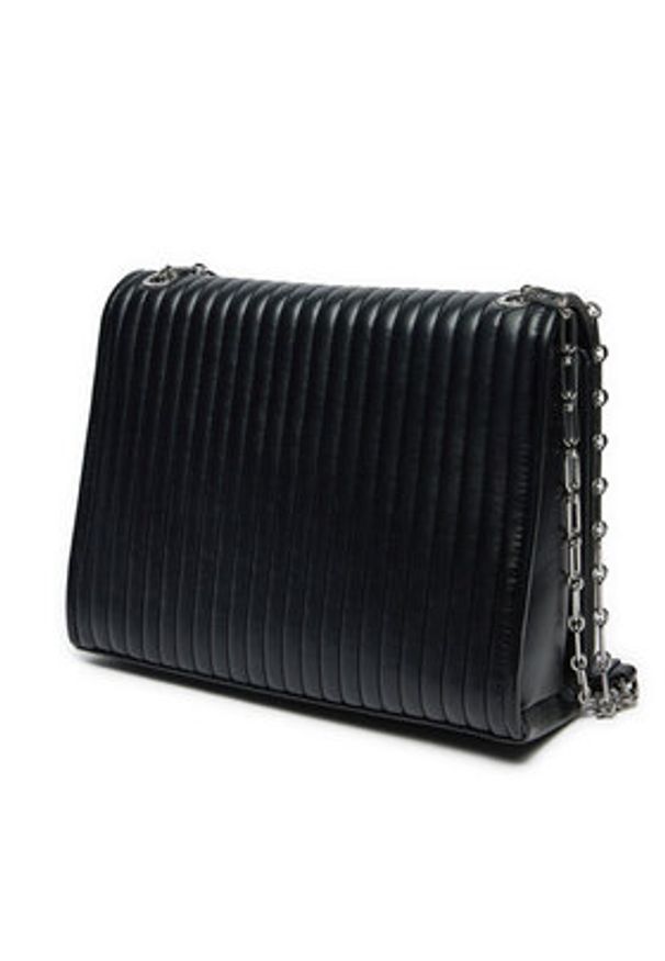Calvin Klein Torebka Mini Line Quilt Shoulder Bag K60K613080 Czarny. Kolor: czarny. Materiał: skórzane