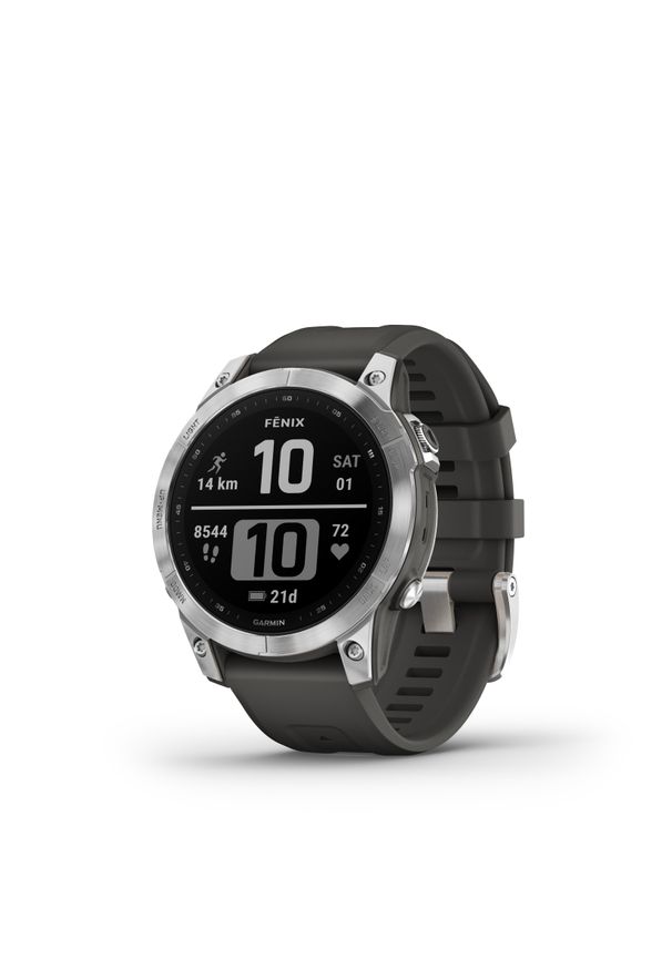GARMIN - Zegarek z GPS Garmin Fenix 7 Silver Grey. Rodzaj zegarka: cyfrowe. Styl: casual, sportowy