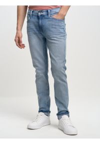 Big-Star - Spodnie jeans męskie dopasowane Martin 213. Kolor: niebieski. Styl: elegancki, retro