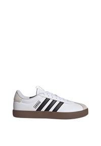 Adidas - Buty VL Court 3.0. Kolor: biały, wielokolorowy, czarny, szary. Materiał: zamsz, skóra, syntetyk