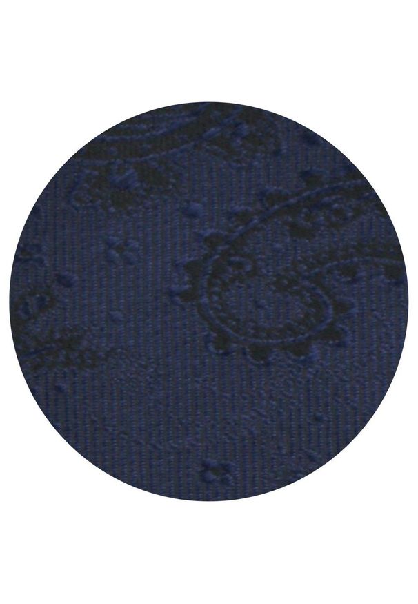 Krawat Męski - Angelo di Monti - Ciemnoniebieski, Motyw Kwiatowy. Kolor: niebieski. Materiał: tkanina. Wzór: kwiaty. Styl: wizytowy, elegancki