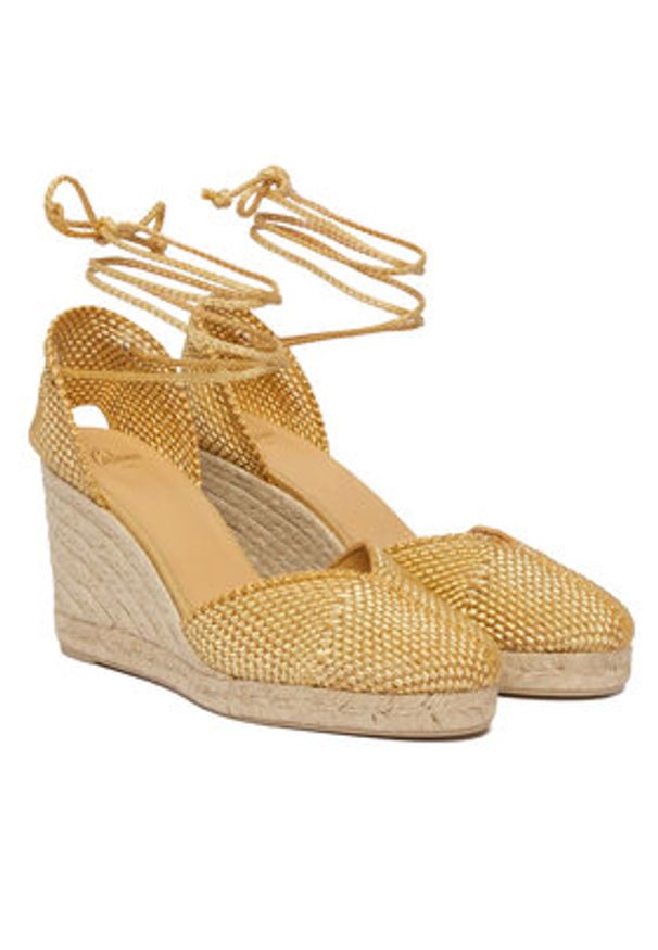 Castañer Espadryle Cora 026131-1003 Beżowy. Kolor: beżowy. Materiał: materiał