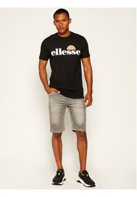 Ellesse T-Shirt Sl Prado Tee SHC07405 Czarny Regular Fit. Kolor: czarny. Materiał: bawełna