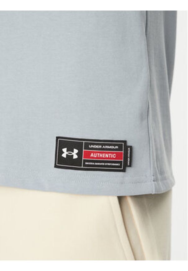 Under Armour T-Shirt Heavyweight Varsity 1390179 Błękitny Oversize. Kolor: niebieski. Materiał: bawełna