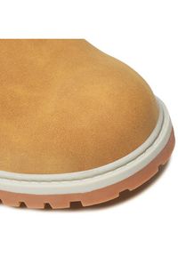 Lanetti Trapery VS21M2022-2 Żółty. Kolor: żółty. Materiał: skóra #2