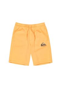 Quiksilver - Spodenki z elastyczną talią EASY DAY. Kolor: pomarańczowy. Materiał: poliester, bawełna, materiał. Długość: krótkie. Sezon: lato #1