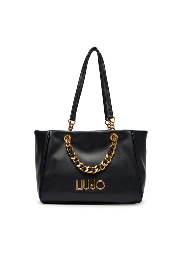 Liu Jo Torebka AA6117 E0958 Czarny. Kolor: czarny. Materiał: skórzane