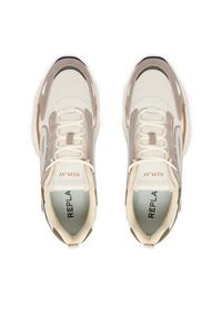 Replay - REPLAY Sneakersy GMSIQ .000.C0001T Beżowy. Kolor: beżowy. Materiał: materiał #6