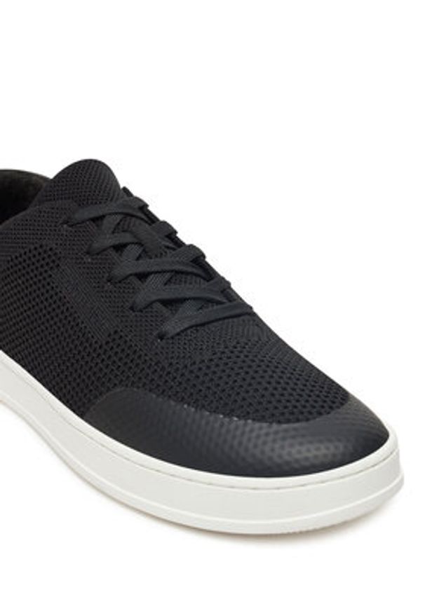 Calvin Klein Sneakersy Low Top Lace Up Knit HM0HM01726 Czarny. Kolor: czarny. Materiał: materiał