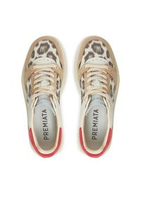 Premiata Sneakersy Quinnd Var 7421 Brązowy. Kolor: brązowy. Materiał: materiał