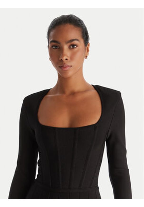 Marciano Guess Sukienka koktajlowa 5BGK11 5036Z Czarny Regular Fit. Kolor: czarny. Materiał: wiskoza. Styl: wizytowy