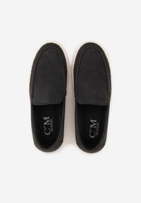 Born2be - Czarne Półbuty Typu Mokasyny z Plecionką Aigalira. Okazja: na co dzień. Kolor: czarny. Materiał: jeans. Styl: klasyczny, casual, elegancki #4