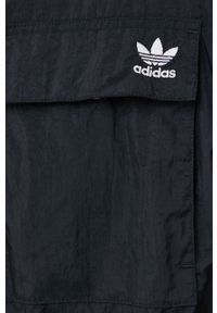 adidas Originals Kurtka damska kolor czarny przejściowa. Okazja: na co dzień. Kolor: czarny. Materiał: materiał. Styl: casual #2