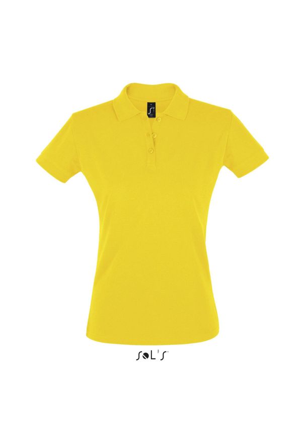 SOL'S - Damska koszulka polo Sol's Perfect. Typ kołnierza: polo. Kolor: żółty