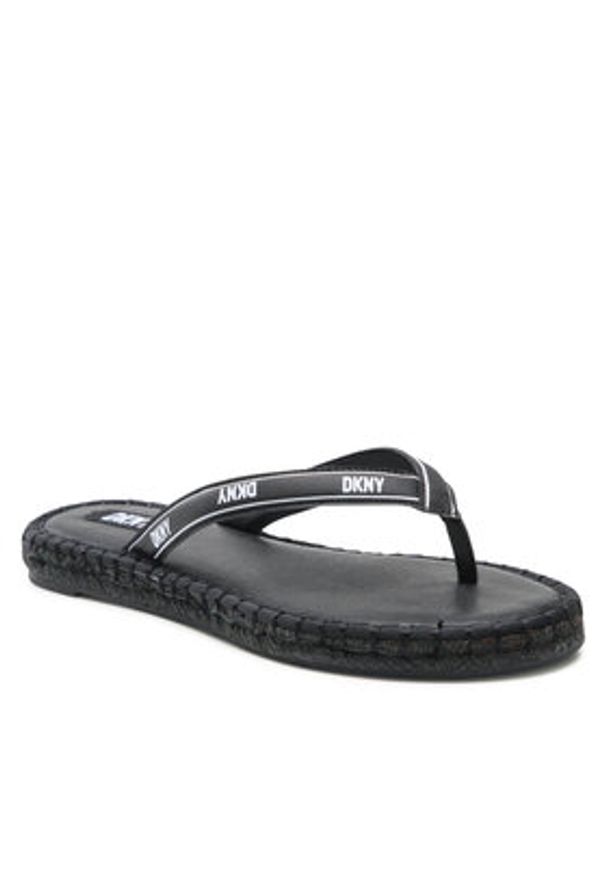 DKNY Espadryle Tabatha K1240129 Czarny. Kolor: czarny. Materiał: skóra