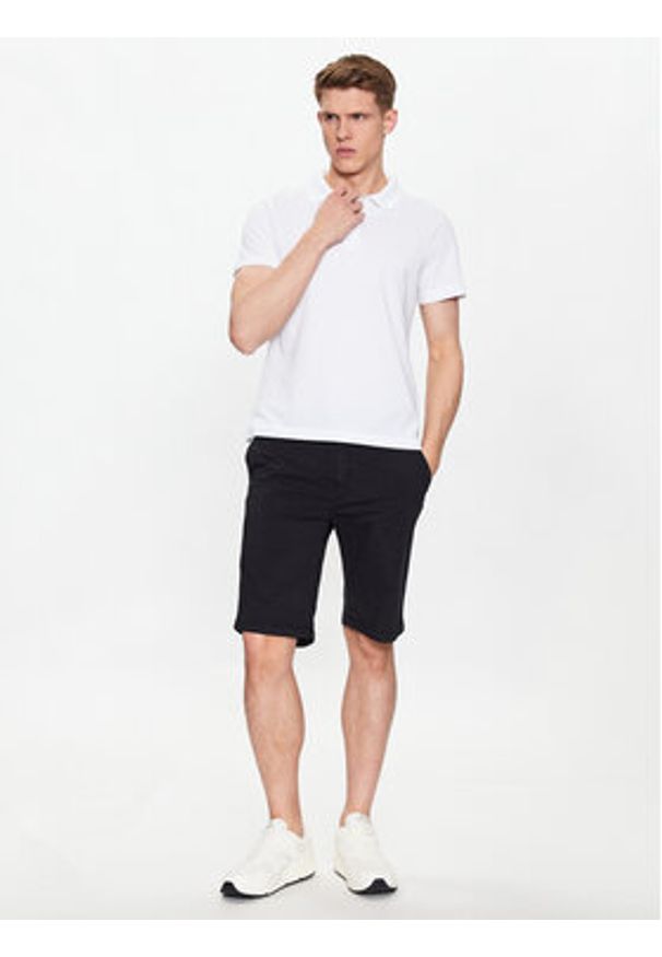 Trussardi Jeans - Trussardi Polo Emboidered 52T00712 Biały Regular Fit. Typ kołnierza: polo. Kolor: biały. Materiał: bawełna