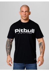 PITBULL - Koszulka bawełniana sportowy t-shirt dla dorosłych City Of Dogs 24. Kolor: niebieski, wielokolorowy, czarny. Materiał: bawełna