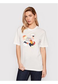 s.Oliver T-Shirt 2111768 Biały Loose Fit. Kolor: biały. Materiał: bawełna