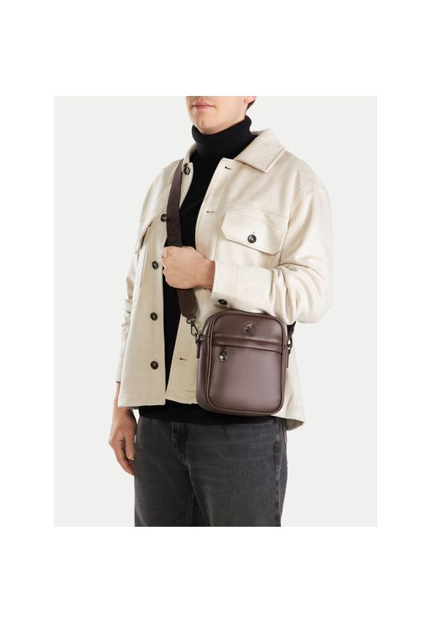 Saszetka Beverly Hills Polo Club. Kolor: brązowy