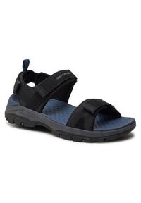 skechers - Sandały Skechers Tresmen - Ryer, Mężczyźni. Zapięcie: rzepy. Kolor: czarny. Materiał: syntetyk, tkanina, materiał. Sport: turystyka piesza