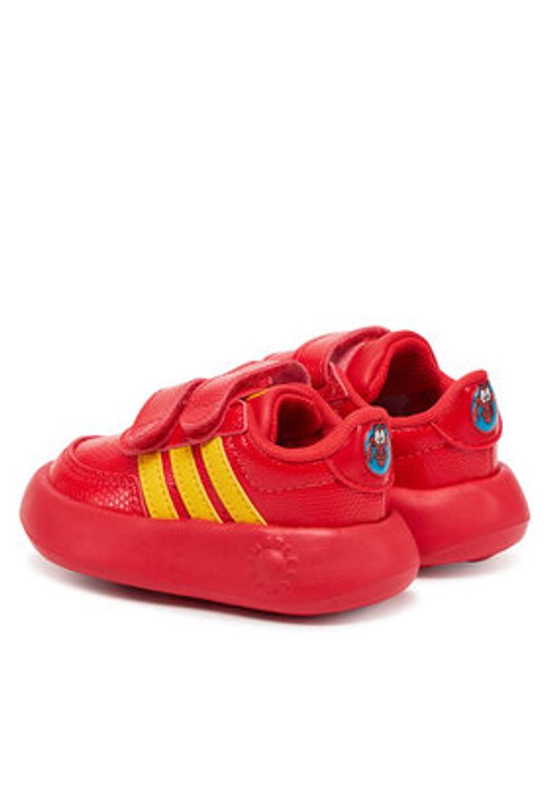 Adidas - adidas Sneakersy Disney Breaknet 2.0 JH9235 Czerwony. Kolor: czerwony. Materiał: skóra. Wzór: motyw z bajki