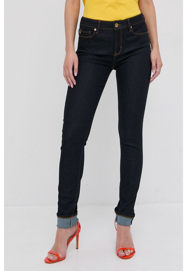 Love Moschino - Jeansy. Kolor: niebieski