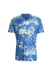 Adidas - Koszulka Ajax Amsterdam 24/25 Away. Kolor: niebieski. Materiał: materiał. Sport: piłka nożna #2