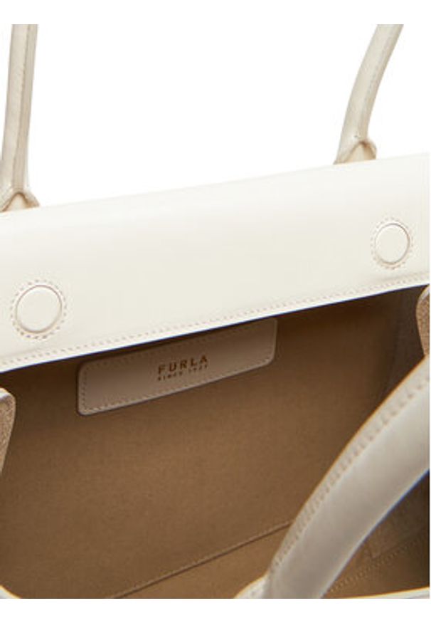 Furla Torebka WB01530 BX3169 3767S Écru. Kolor: kremowy. Materiał: skórzane