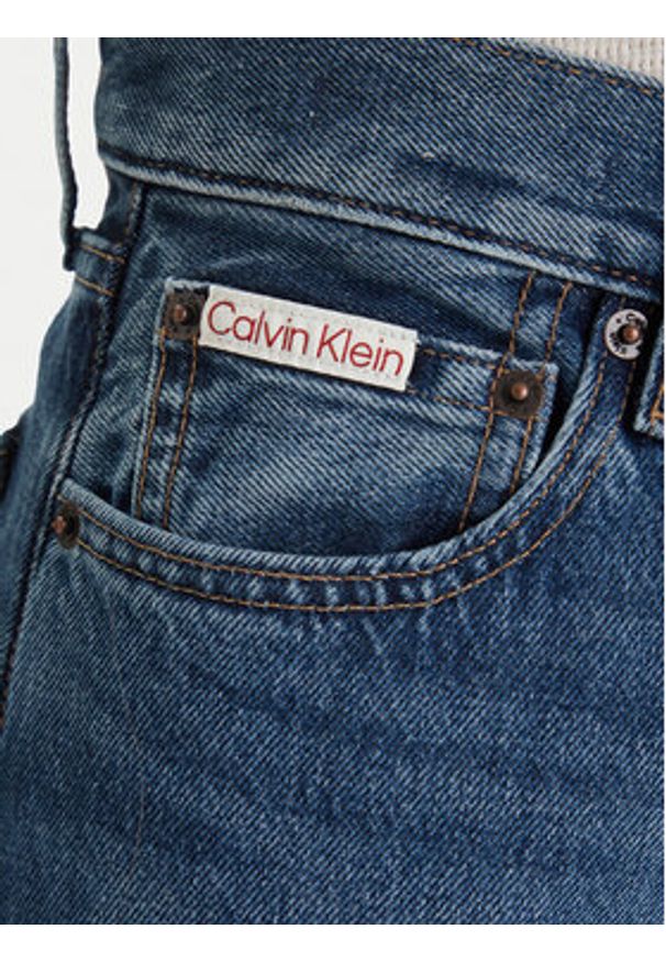 Calvin Klein Jeans Jeansy LV047F685G Niebieski Barrel Fit. Kolor: niebieski