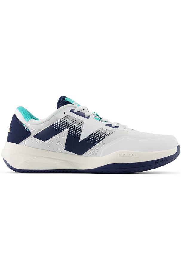 Buty męskie New Balance MCH796D4 – białe. Kolor: biały. Materiał: guma, materiał. Szerokość cholewki: normalna. Sport: tenis, fitness, bieganie