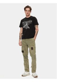 Aeronautica Militare T-Shirt 241TS2212J641 Czarny Regular Fit. Kolor: czarny. Materiał: bawełna