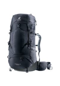 Plecak trekkingowy damski Deuter Aircontact Lite 45 + 10 SL - black/graphite. Kolor: czarny, szary, wielokolorowy. Styl: sportowy