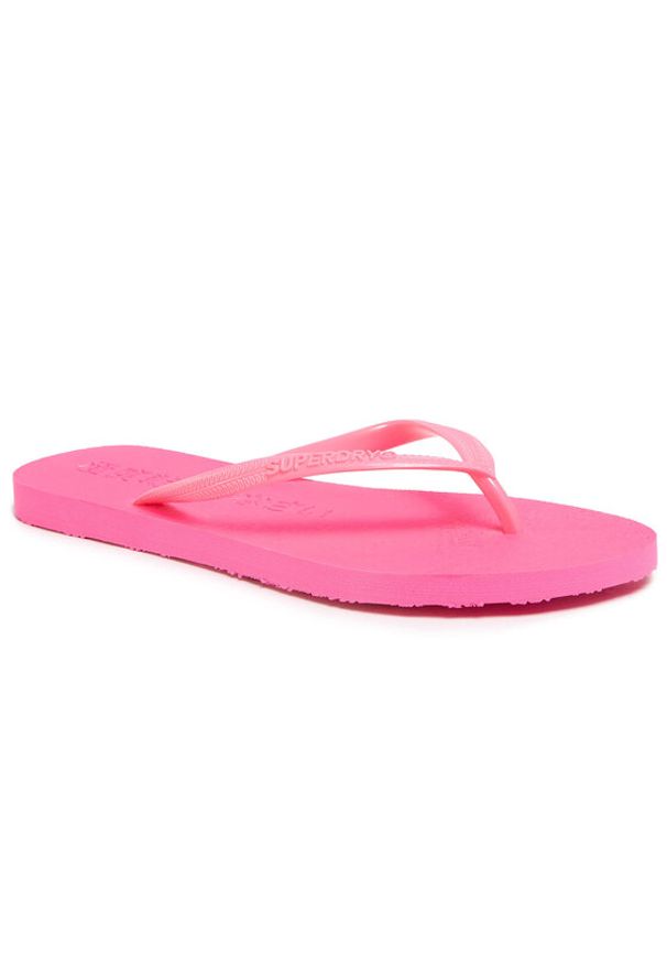 Superdry Japonki Super Sleek Fluro Flip Flop WF310008A Różowy. Kolor: różowy