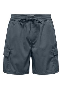 Only & Sons Szorty sportowe Kal 22034462 Szary Slim Fit. Kolor: szary. Materiał: bawełna. Styl: sportowy #4