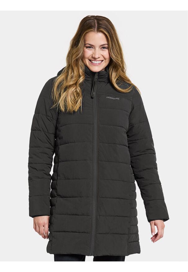 Didriksons Płaszcz zimowy Katrin Wns Parka 505088 Czarny Standard Fit. Kolor: czarny. Materiał: syntetyk. Sezon: zima