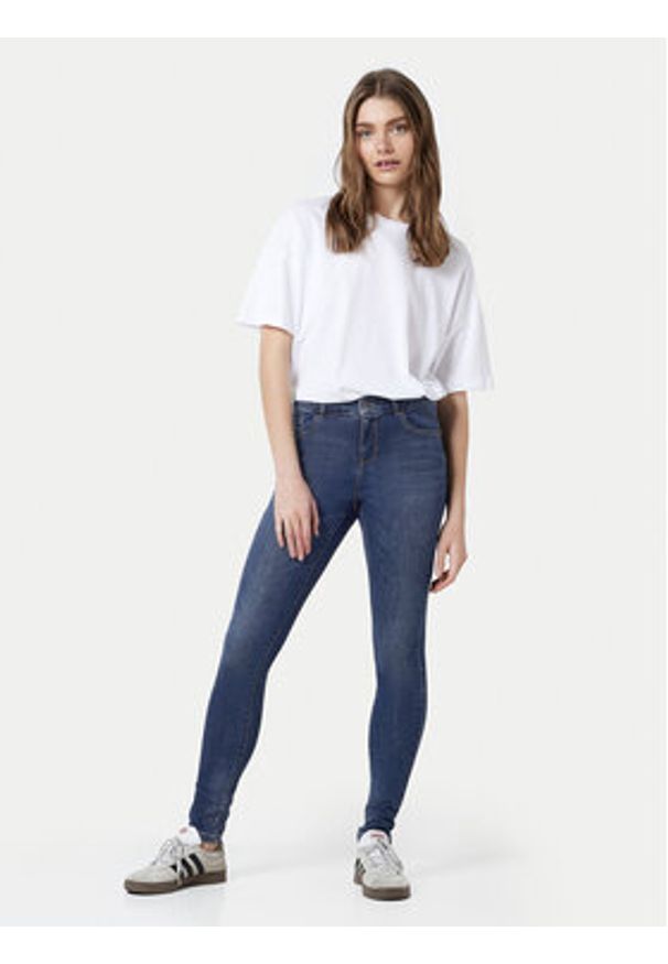 Noisy may - Noisy May Jeansy Jen 27030580 Granatowy Skinny Fit. Kolor: niebieski