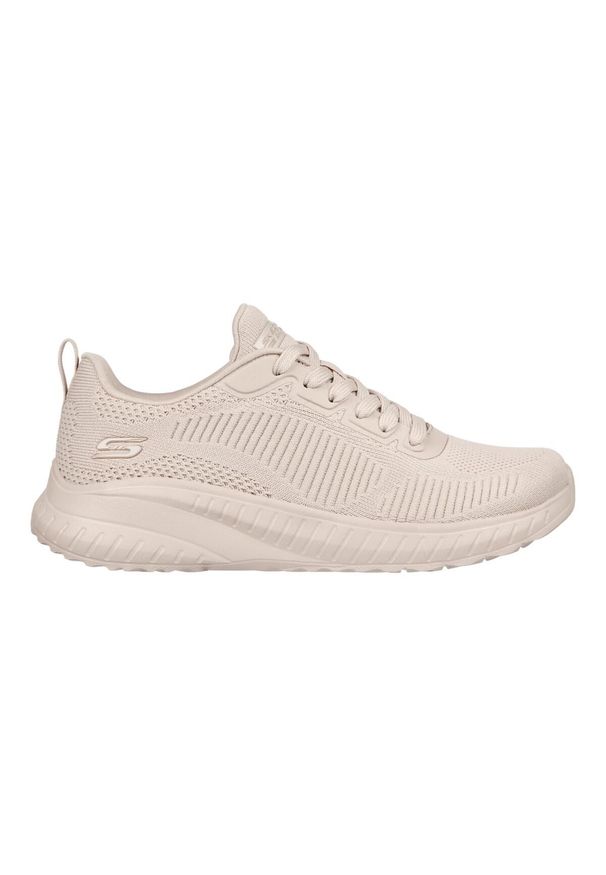 skechers - Buty do chodzenia damskie Skechers Bobs Squad Chaos. Kolor: różowy. Materiał: materiał, syntetyk. Sport: turystyka piesza