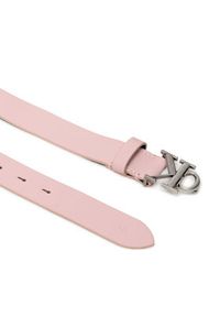 Calvin Klein Jeans Pasek Damski Round Mono Plaque Belt 30mm K60K609832 Różowy. Kolor: różowy. Materiał: skóra
