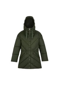 Regatta - Kurtka damska zimowa ocieplana Rusey. Kolor: zielony. Materiał: tkanina, puch. Sezon: zima. Sport: turystyka piesza #1