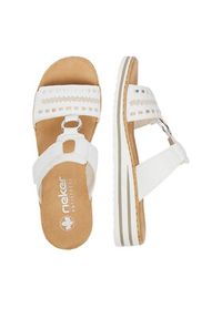 Rieker Klapki CEO-V0636-80 Biały. Kolor: biały. Materiał: materiał #8