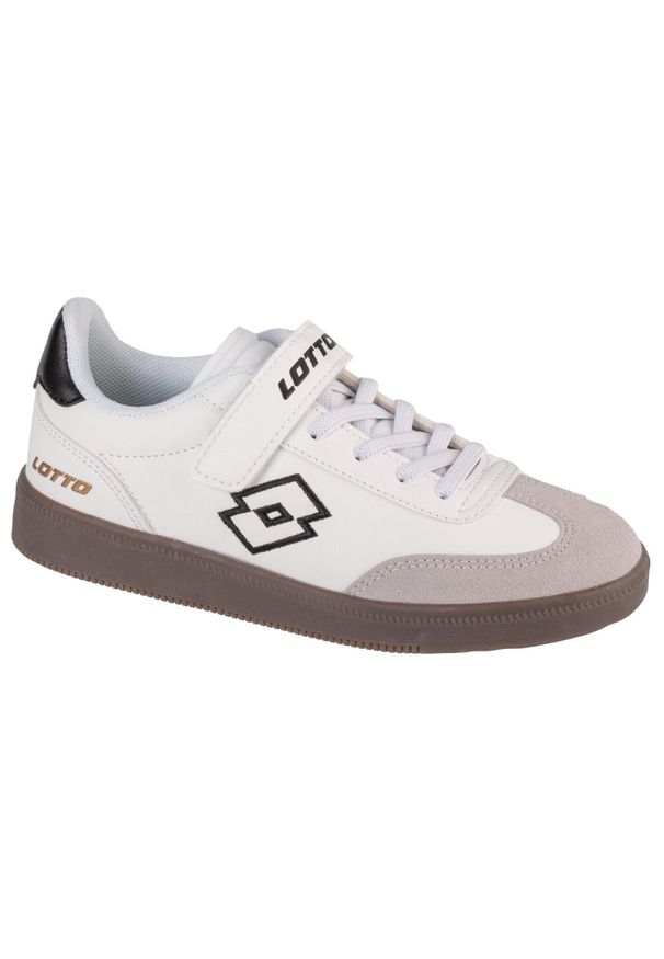 LOTTO - Buty sportowe Sneakersy chłopięce, Vintal K. Kolor: biały. Materiał: materiał, syntetyk. Sport: turystyka piesza