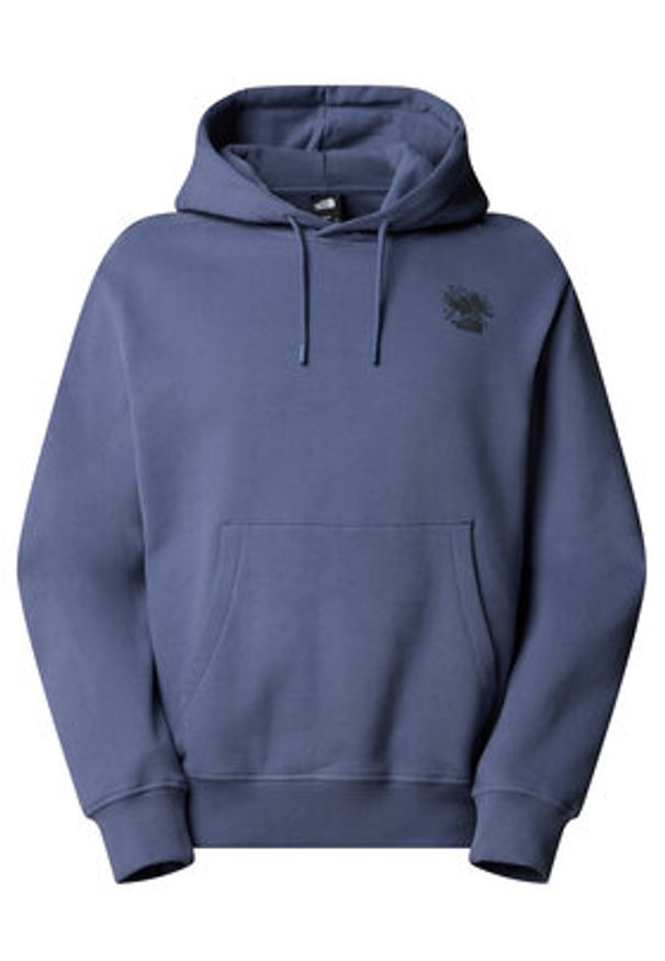 The North Face Bluza Powder Days NF0A8E4G Niebieski Relaxed Fit. Kolor: niebieski. Materiał: bawełna