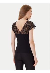 Morgan Bluzka 251-DELI Czarny Slim Fit. Kolor: czarny. Materiał: syntetyk