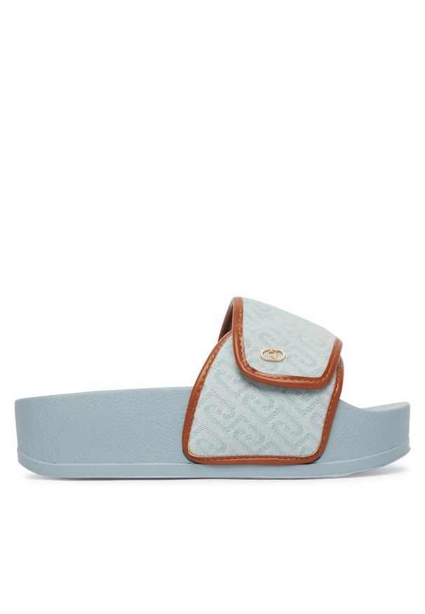 Klapki Liu Jo. Kolor: niebieski